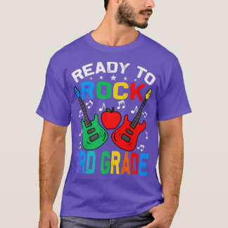 Ready To Rock 3rd Grade Back To School Guitar Prem T-Shirt
