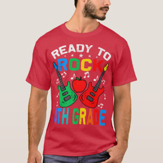 Ready To Rock 4th Grade Back To School Guitar Prem T-Shirt