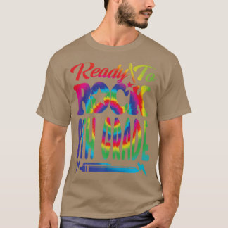Ready To Rock 8th Grade Back To School Tie Dye Pre T-Shirt