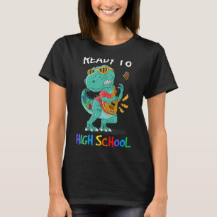Ready To Rock Dinosaur High School Back To School T-Shirt