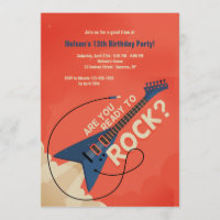 Ready to Rock Invitation