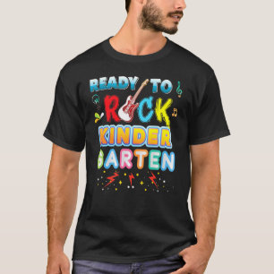 Ready To Rock Kindergarten Back To School Guitar E T-Shirt