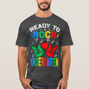 Ready To Rock Kindergarten Back To School Guitar  T-Shirt