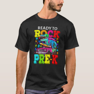 Ready To Rock Pre K Monster Truck Dinosaur Boys T-Shirt