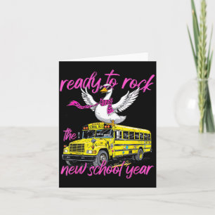 Ready to Rock The-New-School Year Back to School Card