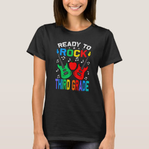 Ready To Rock Third Grade Back To School Guitar T-Shirt