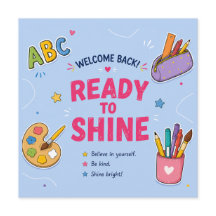 Ready to Shine Back to School Card | Personalised