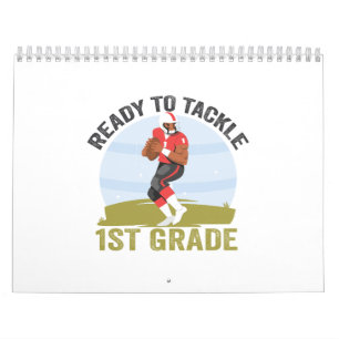 Ready To Tackle 1st Grade Football Fantasy Rugby  Calendar