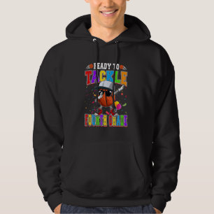 Ready To Tackle 4th Grade Basketball Dabbing Back Hoodie