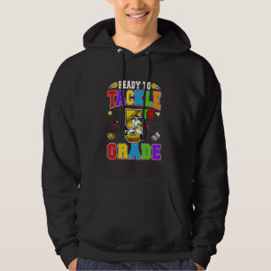 Ready To Tackle Fifth Grade Back To School Softbal Hoodie