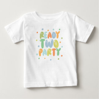 Ready Two Party Boy 2nd Birthday Shirt