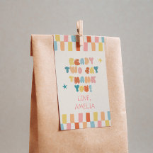 Ready Two Party Thank You Favour Tag