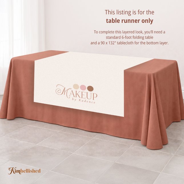 Readymade Logo Makeup Artist Tablecloth Runner (Creator Uploaded)