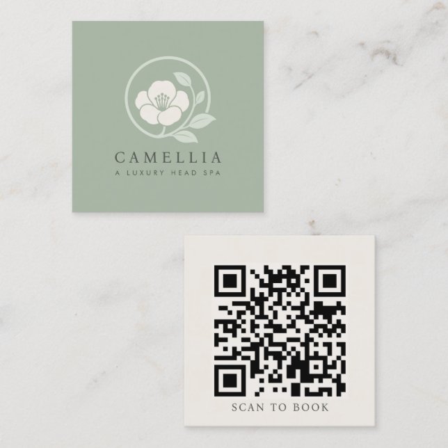 Readymade Logo Minimalist Spa Business Card (Front/Back)