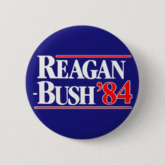 Reagan Bush 84 6 Cm Round Badge