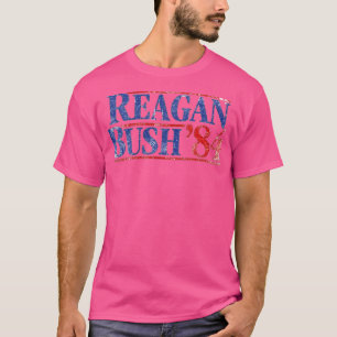Reagan Bush '84 T-Shirt Retro Presidential Campaig