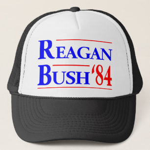 Reagan Bush '84 Trucker Hat