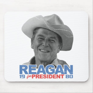 Reagan Cowboy 1980 Mouse Pad