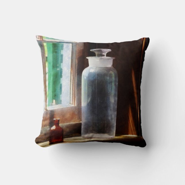 Reagent Bottle and Small Brown Bottle Cushion (Front)