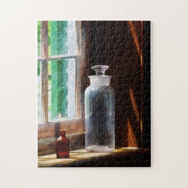 Reagent Bottle and Small Brown Bottle Jigsaw Puzzle (Vertical)