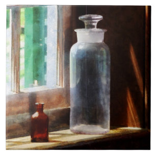 Reagent Bottle and Small Brown Bottle Tile