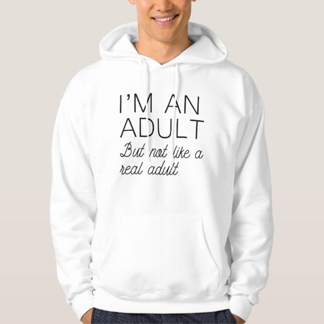 Real Adult Hoodie (Front)