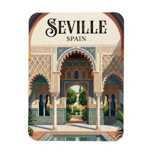 Real Alcázar de Sevilla Spain Magnet
