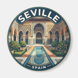 Real Alcázar de Sevilla Spain Magnet
