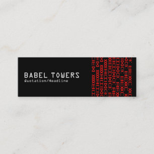 Real Alien Writing Mini Business Card