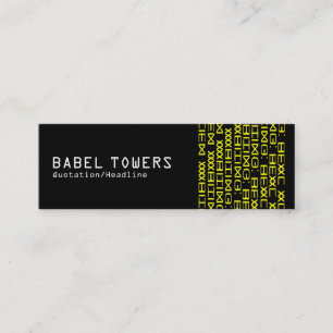 Real Alien Writing Mini Business Card