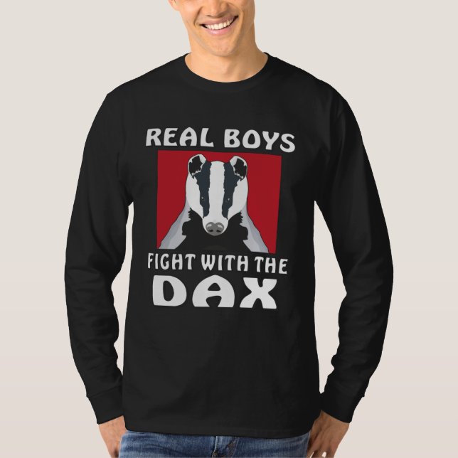 Real Boys Fight With The Dax Purse Stock Trader Tr T-Shirt (Front)