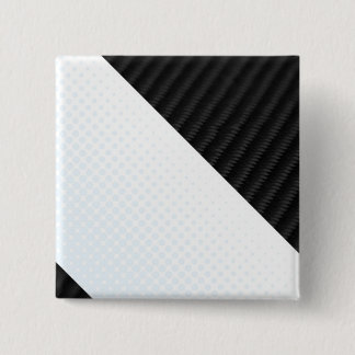 Real Carbon Fibre and Halftone Textured Layout 15 Cm Square Badge
