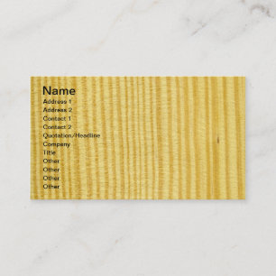 Real Carolina Pine Veneer Woodgrain Business Card