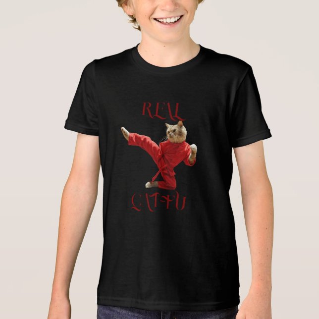 REAL CAT-FU Tri-Blend SHIRT (Front)