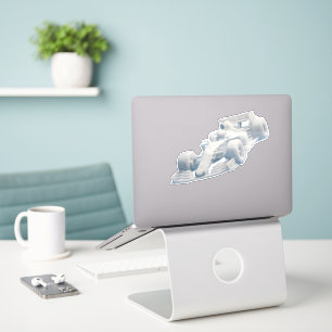 Real cloud racer vinyl sticker de
