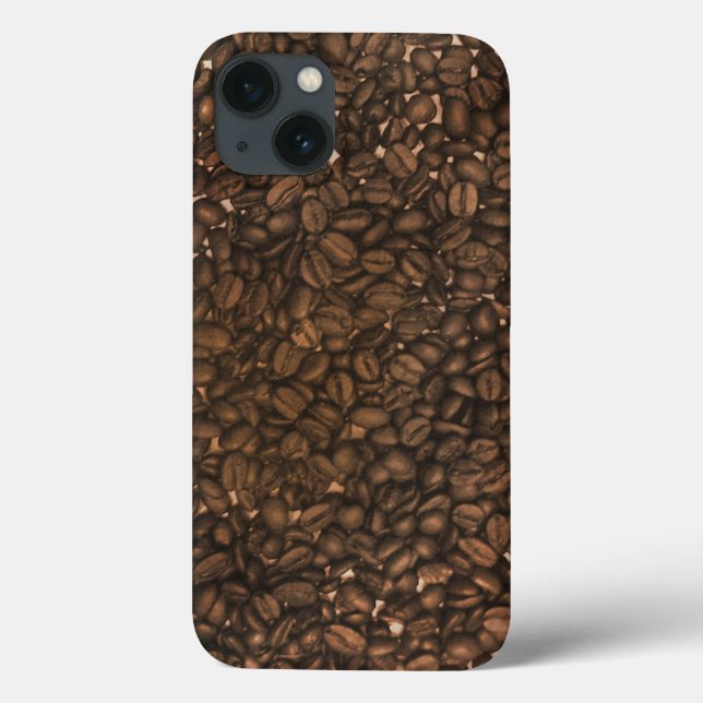Real coffee beans pattern for caffeine lovers Case-Mate iPhone case (Back)