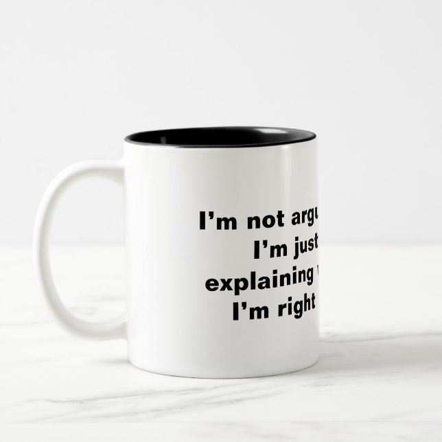Real coffee mug keeps it real (Left)