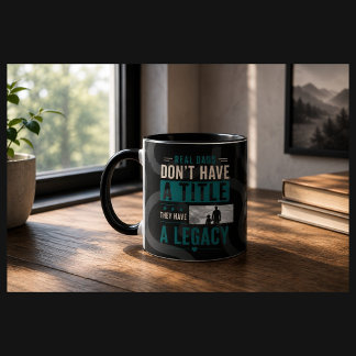 Real Dads Have a Legacy Personalised Photo Mug