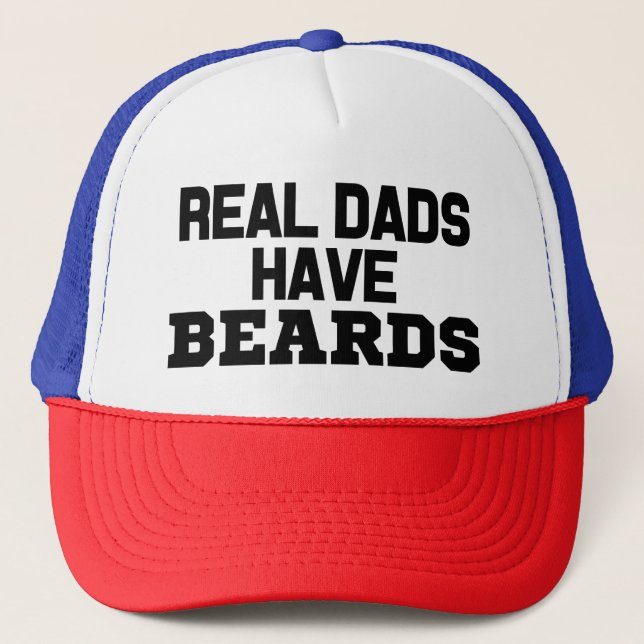 Real Dads have Beards funny hat (Front)