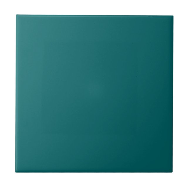 Real Dark Teal Square Kitchen and Bathroom Tile (Front)