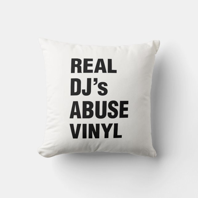 REAL DJ's ABUSE VINYL Cushion (Front)