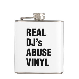REAL DJ's ABUSE VINYL Hip Flask