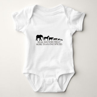 Real Doctors (Vets) Treat More Than One Species Baby Bodysuit