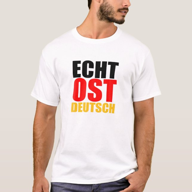 Real East German East Germany East Pride DDR Ossi T-Shirt (Front)