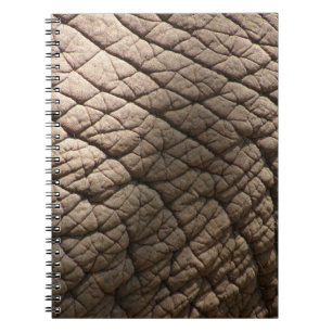 Real Elephant Skin Texture, Wrinkled. Notebook