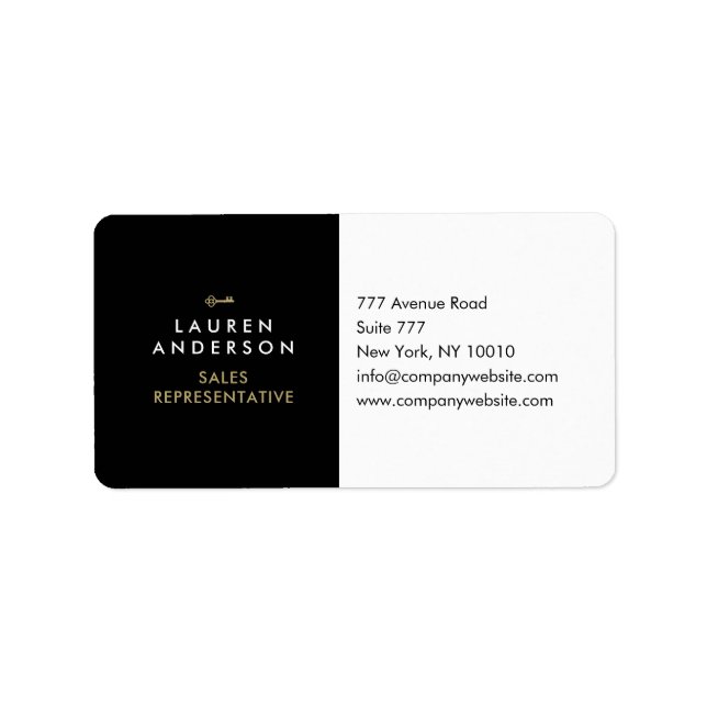 real estate agent address labels (Front)