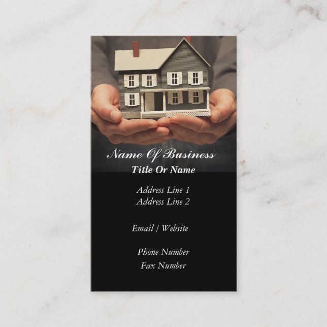 Real Estate Agent Business Card (Front)