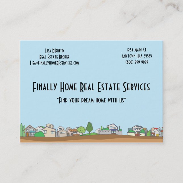 Real Estate Agent Business Card (Front)