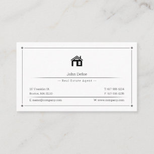 Real Estate Agent Business Card
