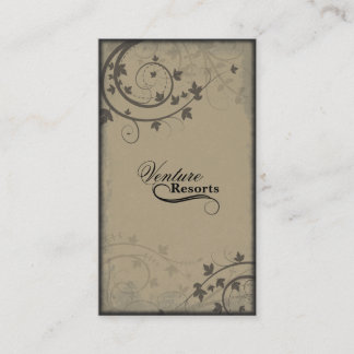 Real Estate Agent Business Card -Beige Brown Black